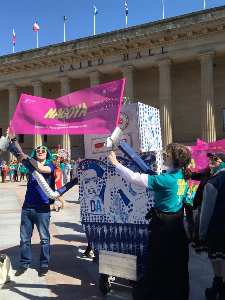 dac_add's tweet photo. Retweeted WhimSicAL LusH (@WhimSicALLusH):
What a brilliant day for a @DesignDundee #DundeeDesignParade โ๏ธ๐ค Big shout to team @dapa_danda and our awesome #Nagoya inspired robot! #dundee #japan #unescocityofdesign #dundeedesignmonth #YOYP2018 https://t.co/gKkkxMdrX5