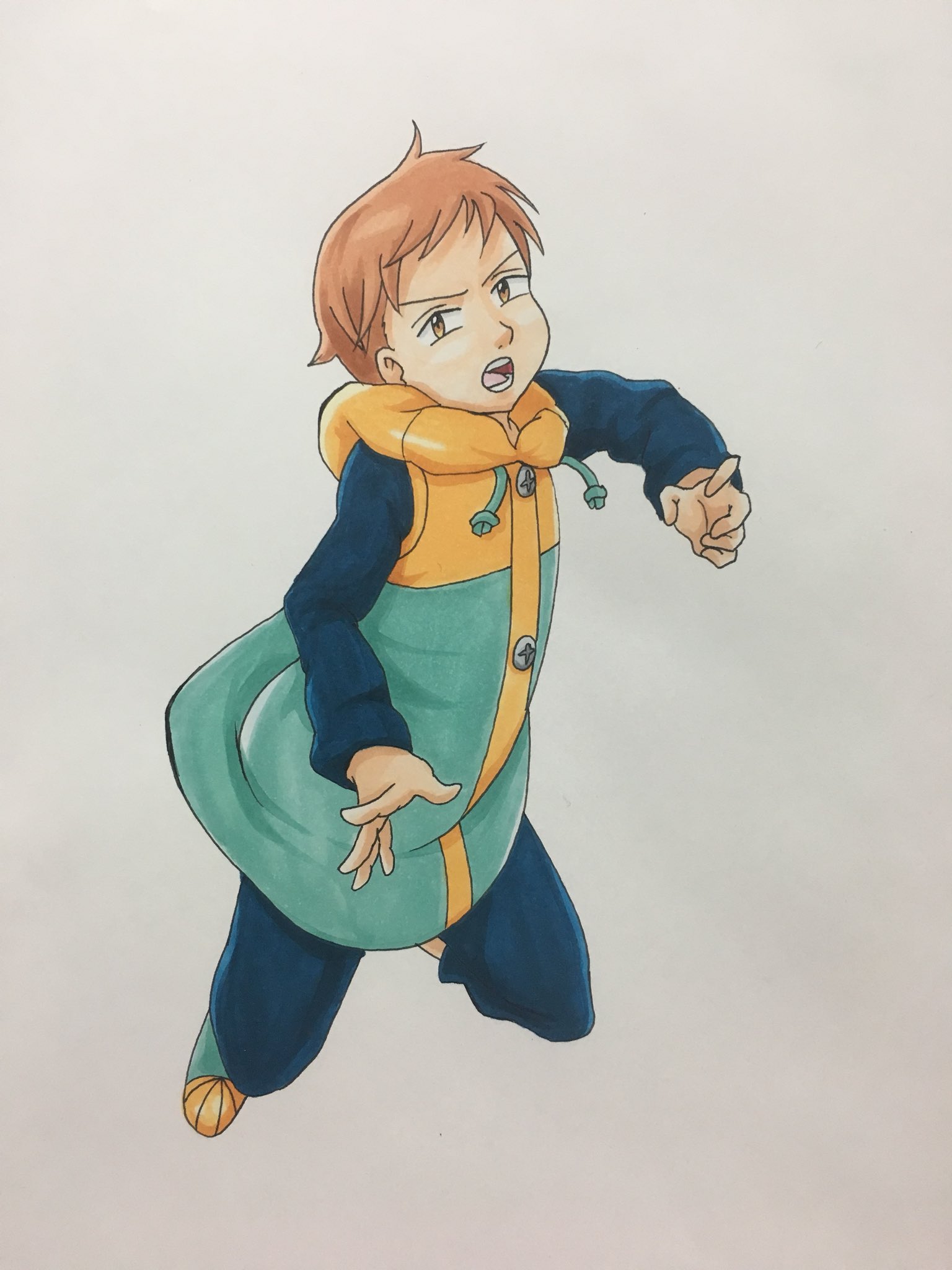 まめ なんとなくのポーズ 七つの大罪 キング イラスト まめ なんとなくのポーズ 七つの大罪 キング イラスト