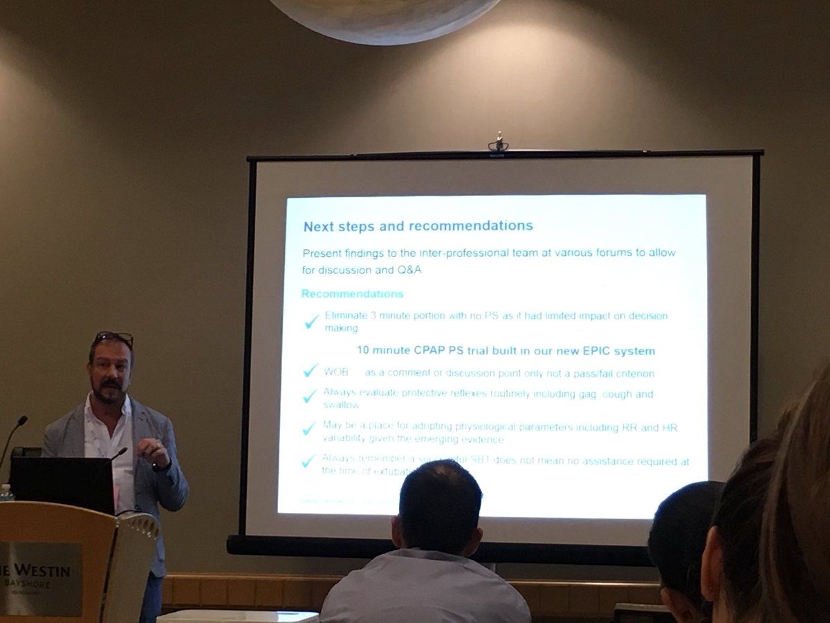 BDSouza123's tweet photo. Fantastic presentation from @SickKidsNews RT Michael Finelli on Neonatal Spontaneous Breathing Trials and how they implemented the practice #CSRT2018 https://t.co/Vnv36qp7xz