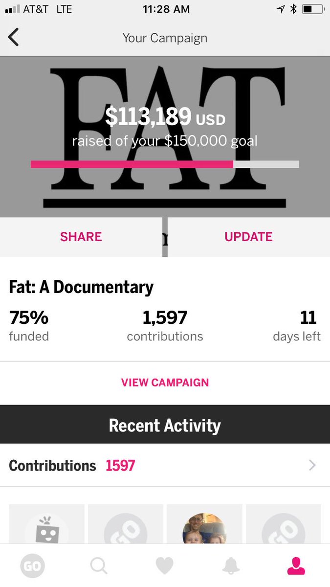 livethefuel's tweet image. Thank you for your continued support for the #FATDoc this Memorial Day weekend! 🇺🇸
Visit bit.ly/SupportFatDoc
We’ve got 11 days left to exceed our $150k goal. Keep sharing!
#fatdoc #fat #documentary #film #tellthetruth #heathyfats #indiegogo #crowdfund #memorialday