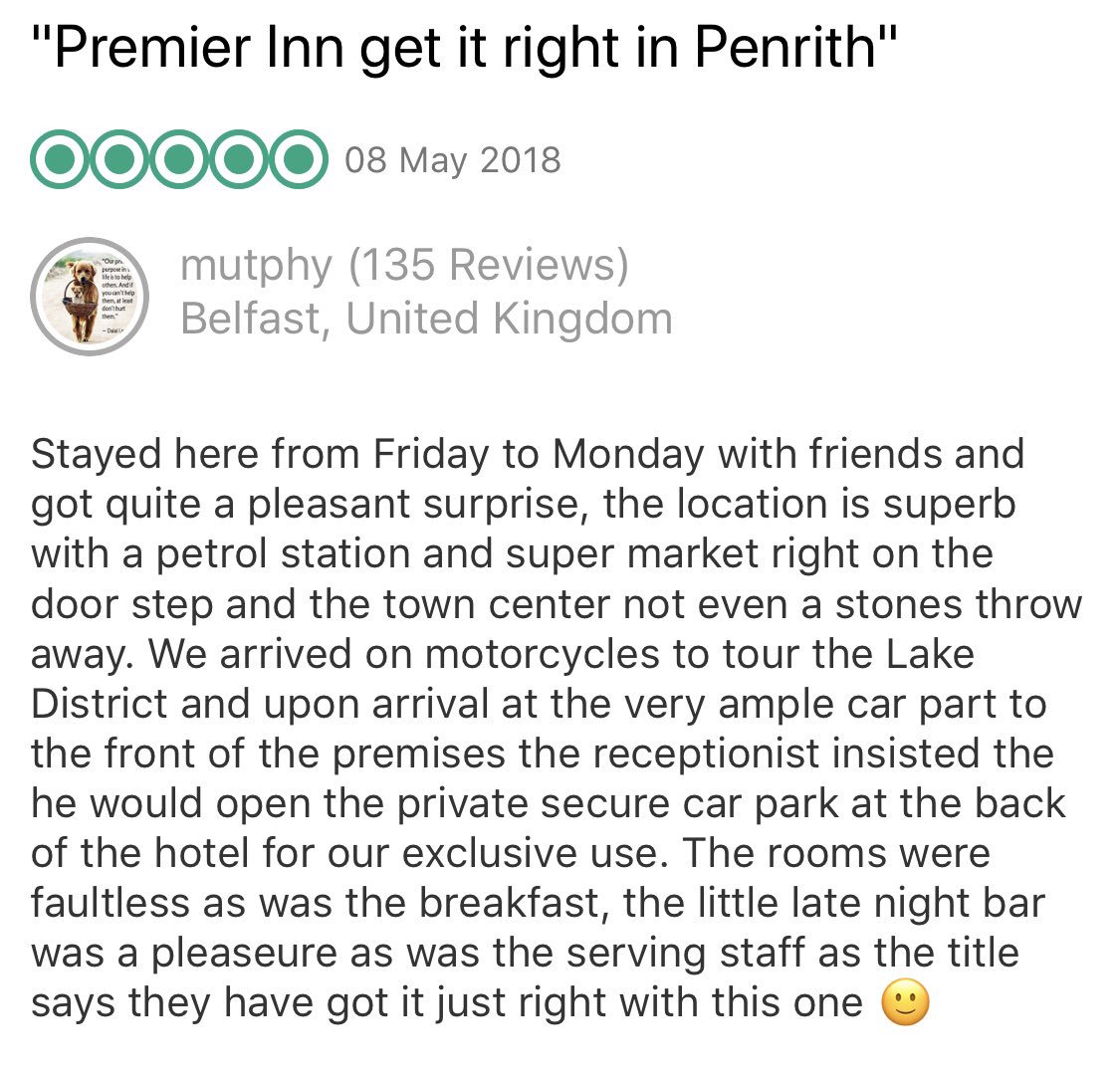 Penrith Premier Inn tweet media