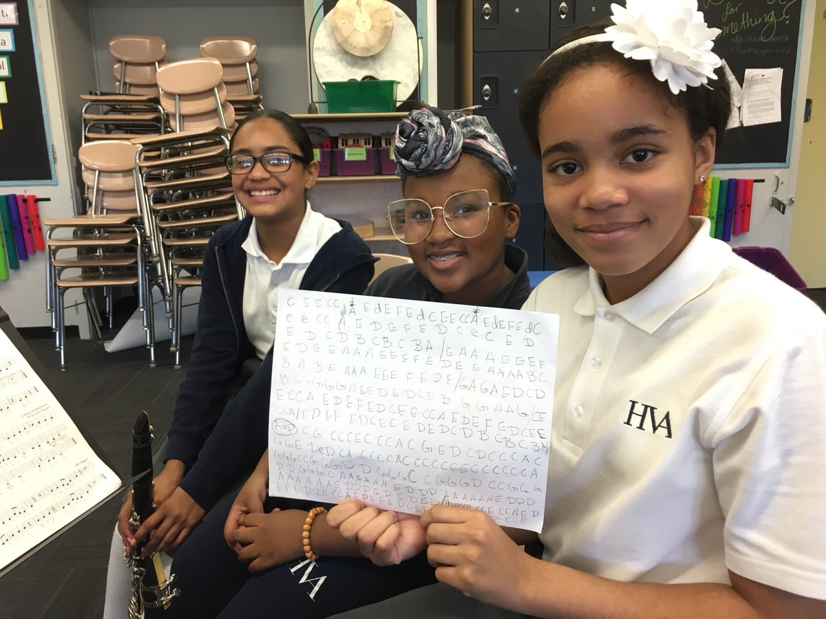 HVAArts's tweet photo. Band students transcribed their favorite pop song so they could play it on clarinet! #havanna #band #musiced https://t.co/xrqmIavvdF