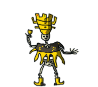 SadRobotGames's tweet image. Check out this ostentatious skeleton butler from our new game RPG Bastards. He&apos;s the boss of the evil skeleton king Weroc&apos;s household servants and isn&apos;t happy about your party scuffing up the linoleum. But, if you share his appreciation for fancy hats...
#indiedev #art #picture