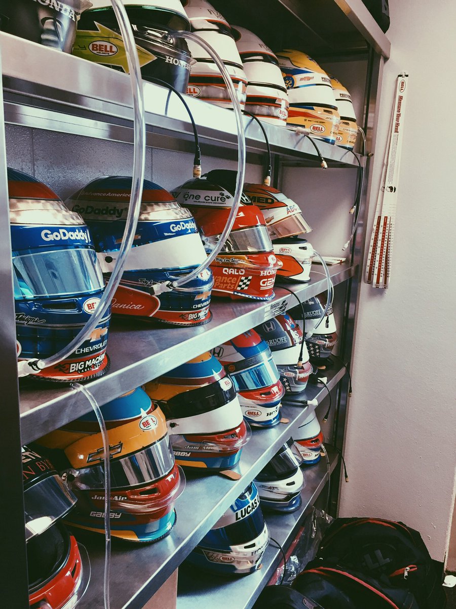 BellRacingHQ's tweet image. It’s been an incredible month already, and the Bell Racing USA team has been hard at it all day in the #IndyProShop prepping helmets for the #Indy500

A few fascinating facts grabbed our attention as the guys worked.. check out the thread for more ⬇️
