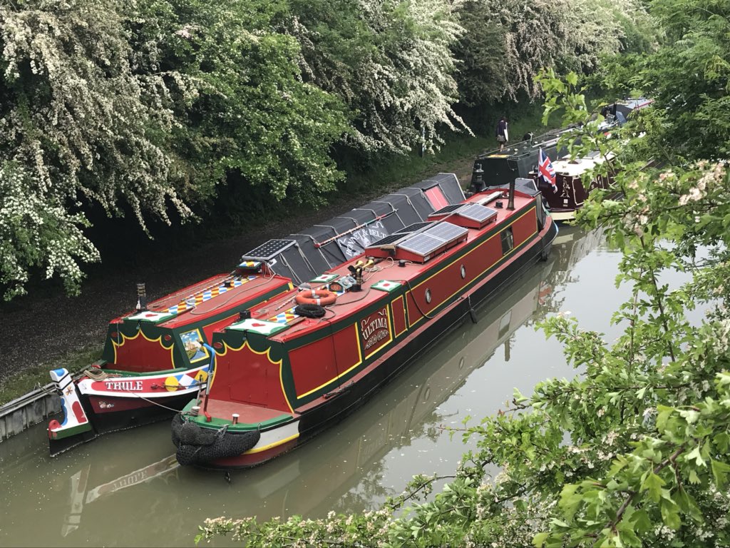 Our lovely boats moored at Crick <a href="/bonnetandbelt/">Bonnet and Belt Theatre</a> theatre <a href="/CrickShow/">Crick Boat Show</a> <a href="/CanalRiverTrust/">Canal & River Trust</a> @CRTHeritage