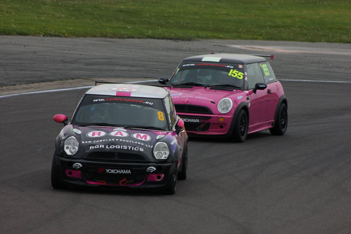 jackm_31's tweet photo. @HChapmanRacing &amp; Adam Kindness having a good battle during the @SMRC4 Mini Cooper Cup Race!
#Mini #CooperCup https://t.co/uoVTgDdlUL
