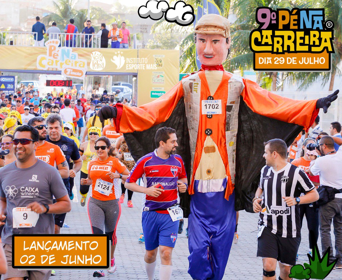 penacarreira's tweet image. Aqui não tem arenga não, é todo mundo junto e misturado em nome do esporte, irreverência e alegria. Dia 29 de julho, vem com a gente, 9º Pé na Carreira - Brincadeiras de rua. Lançamento oficial dia 02.06. 
Realização @NovaLetraCe e Instituto Esporte Mais. #ÓoMêi