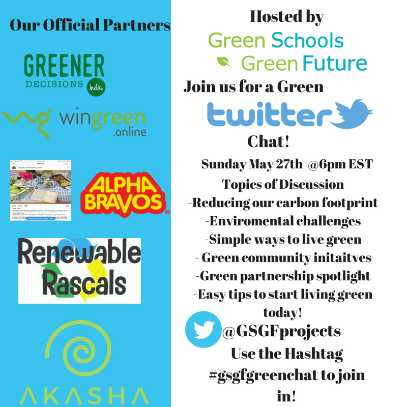 MARK YOUR CALENDAR! This Sunday May 27th at 6pm EST we are launching our Green Chat Series on Twitter! We will be having meaningful conversation about important topics impacting the Green Community! Use the hashtag #gsgfgreenchat to JOIN IN! Plus there will be giveaways!