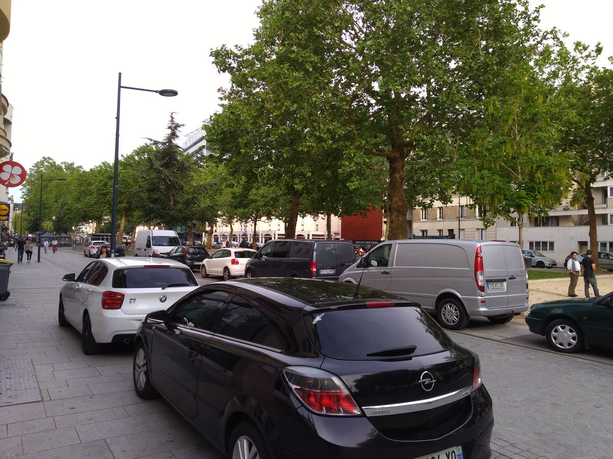 RPietons's tweet photo. #Rennes son mail piéton, son sens interdit, ses voitures... jusqu'à quand ? https://t.co/7HJcvV3yBM