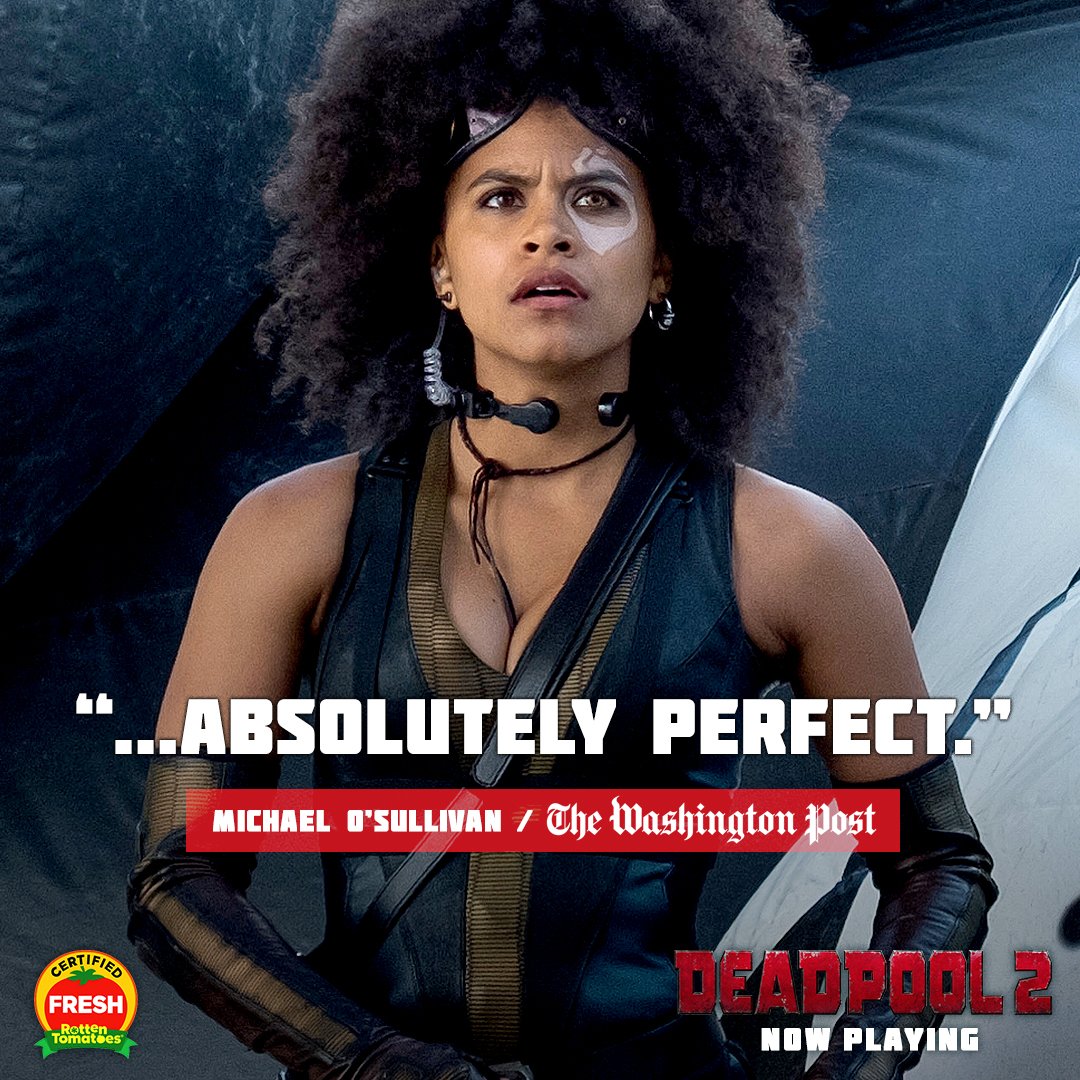 Yes she is. Oh, and the movie is too. Get your #Deadpool2 tickets now at Deadpool.com