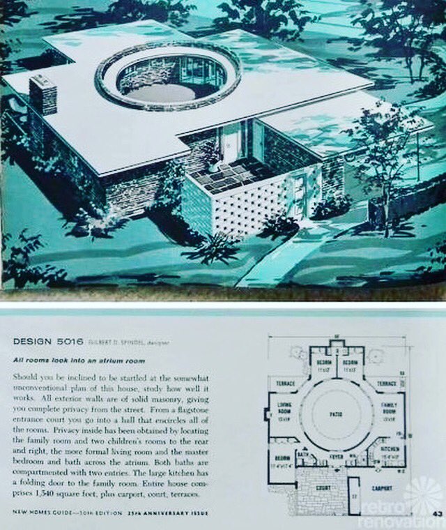 MCM House Plan Crush!  #mcmhouses #mcmdesign #mcm #midcenturymodern #vintagehouseplans #architecture #retrohouse #1950shouse #1960shouse #midcenturyhouse #designporn #modernbearlair #midcenturymodernporn