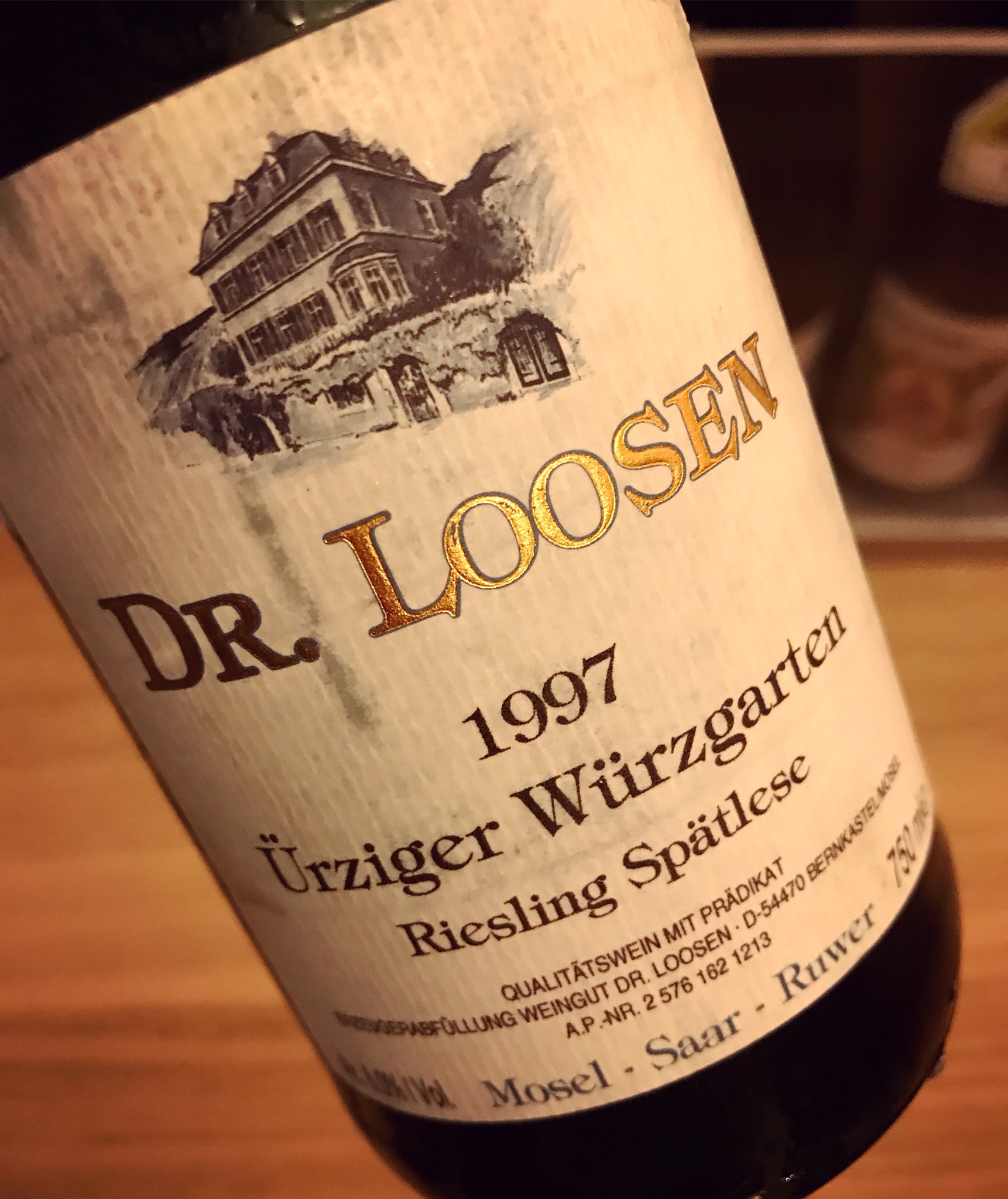 Heroes Of Riesling If You Go To Loosen You Have To Drink Loosen Urzigerwurzgarten Riesling Spatlese 1997 Drloosen Dr Loosen Wine Winelover Winefreak Sommelier Finewine Goodwine Wineo Wein Vino