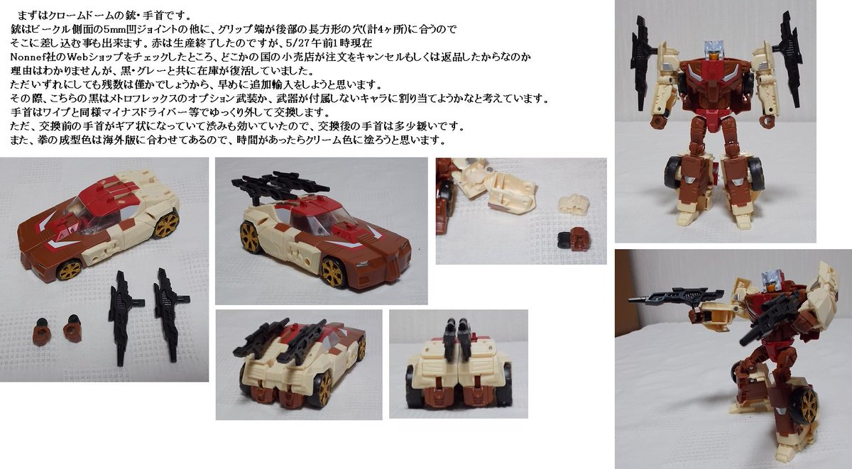 Adtice アドティス On Twitter 編集が長引きましたが予告していた通り ムーンベース様から取り寄せた Nonnef Productionsのアドオンキットを紹介します 第3回は クロームドームの銃 手首と パーセプターの手首 爪先 後頭部 銃です