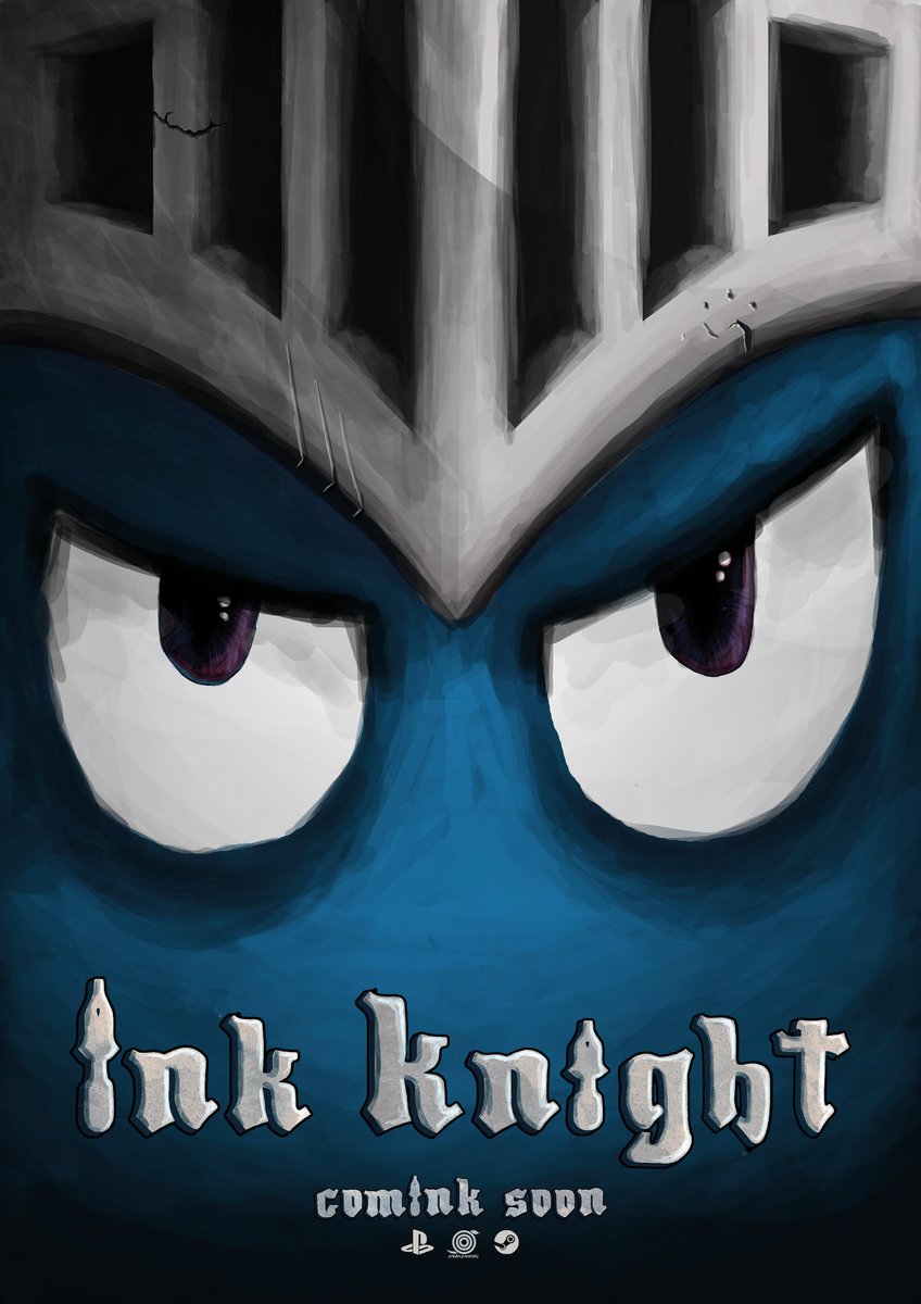 Ink_InkKnight's tweet image. Concept for an Ink Knight poster! #gamedev #gamedevelopment #indiedev #indiegame #gameart #indieartist #gamedevhour #GamersUnite #game