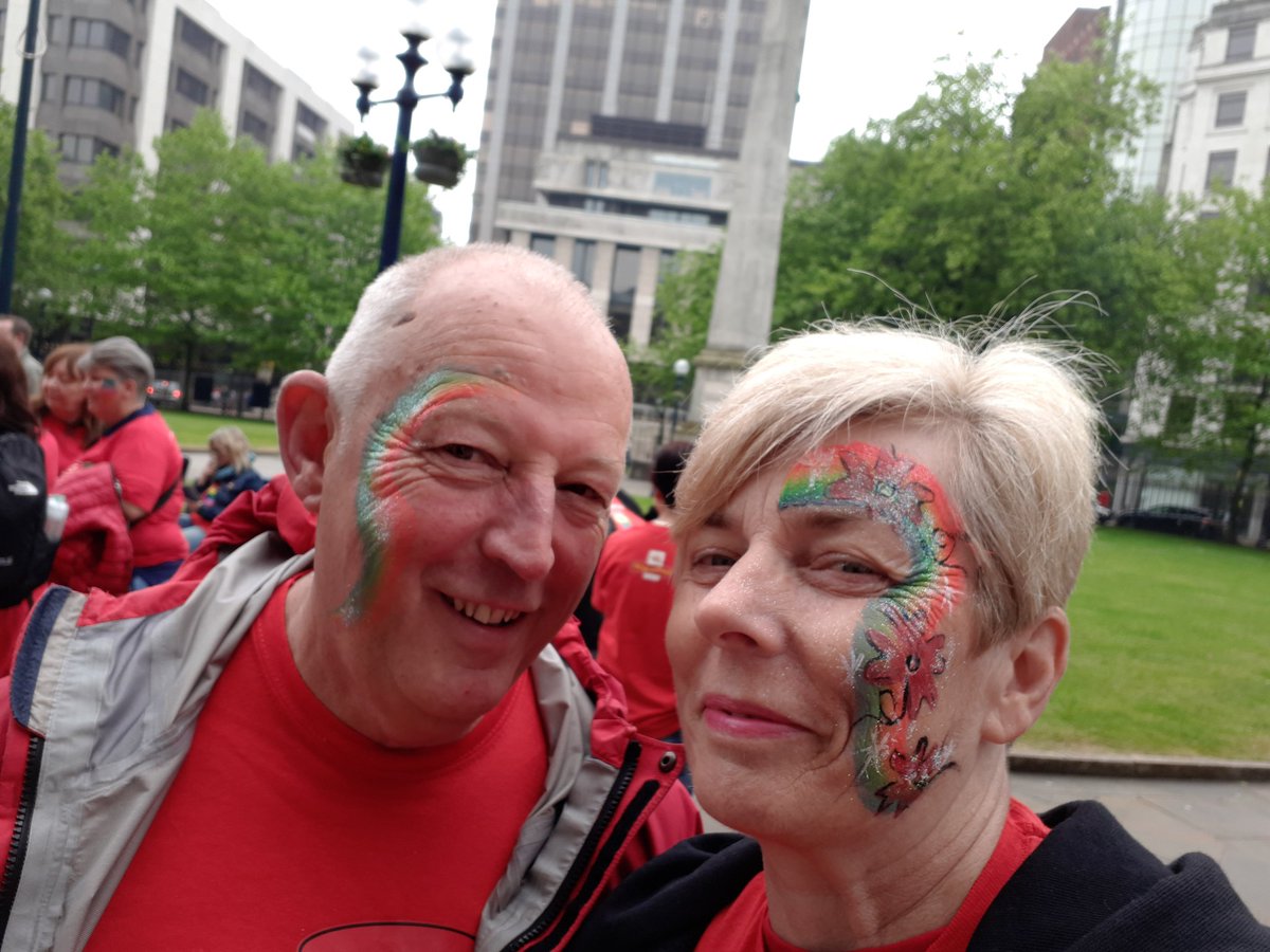 Thank you @sandwellcluster for amazing face painting @BirminghamPride