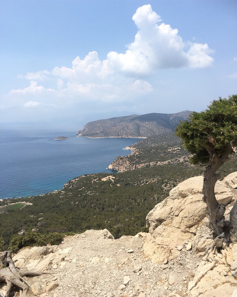 vdvbirgit's tweet image. In het half uur dat het vandaag droog was en de zon ook even doorbrak, klauterden we net Kastrou #Monolithos op om getrakteerd te worden op dit uitzicht 🏰 😃 #MonolithosCastle #Rhodos