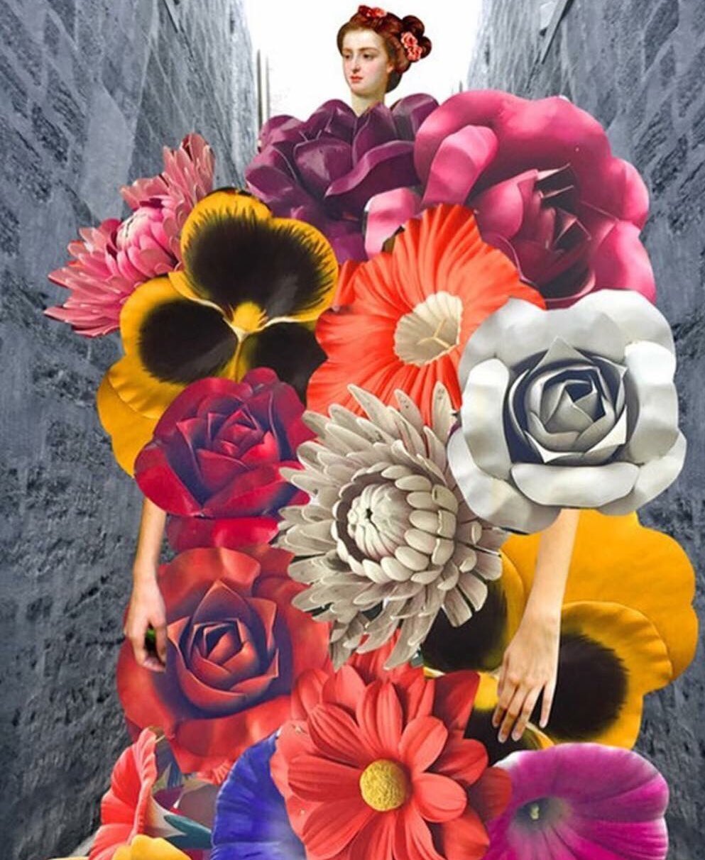 Happy Birthday, The collage is by my friend Johanna Goodman. 