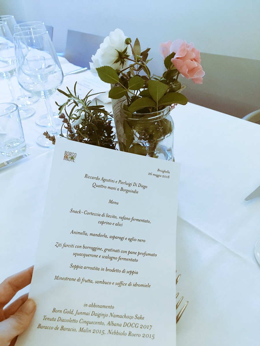 La #cena con gli #chef #stellati di #BorgoIndie. Ora a #Brisighella