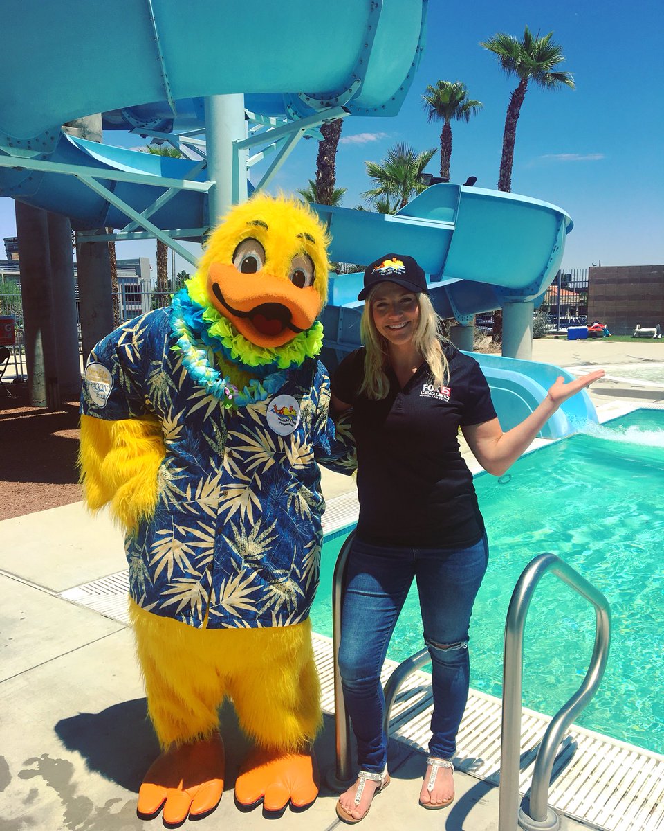 Come on out to Heinrich @lasvegasymca for the 15th annual #FloatLikeADuck we will be out here until 4pm! It’s a perfect day to swim & learn all about #WaterSafety!! #Community