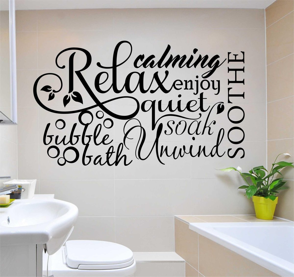 Wallsthattalk On Twitter Bubble Bath Relax Word Collage Quote Vinyl Wall Lettering Vinyl Decals Wall Quotes Vinyl Letters Wall Words Bathroom Decal Https T Co 0bzmzfriqn Homedecor Mothersday Bathroom Shopetsy Giftspiration