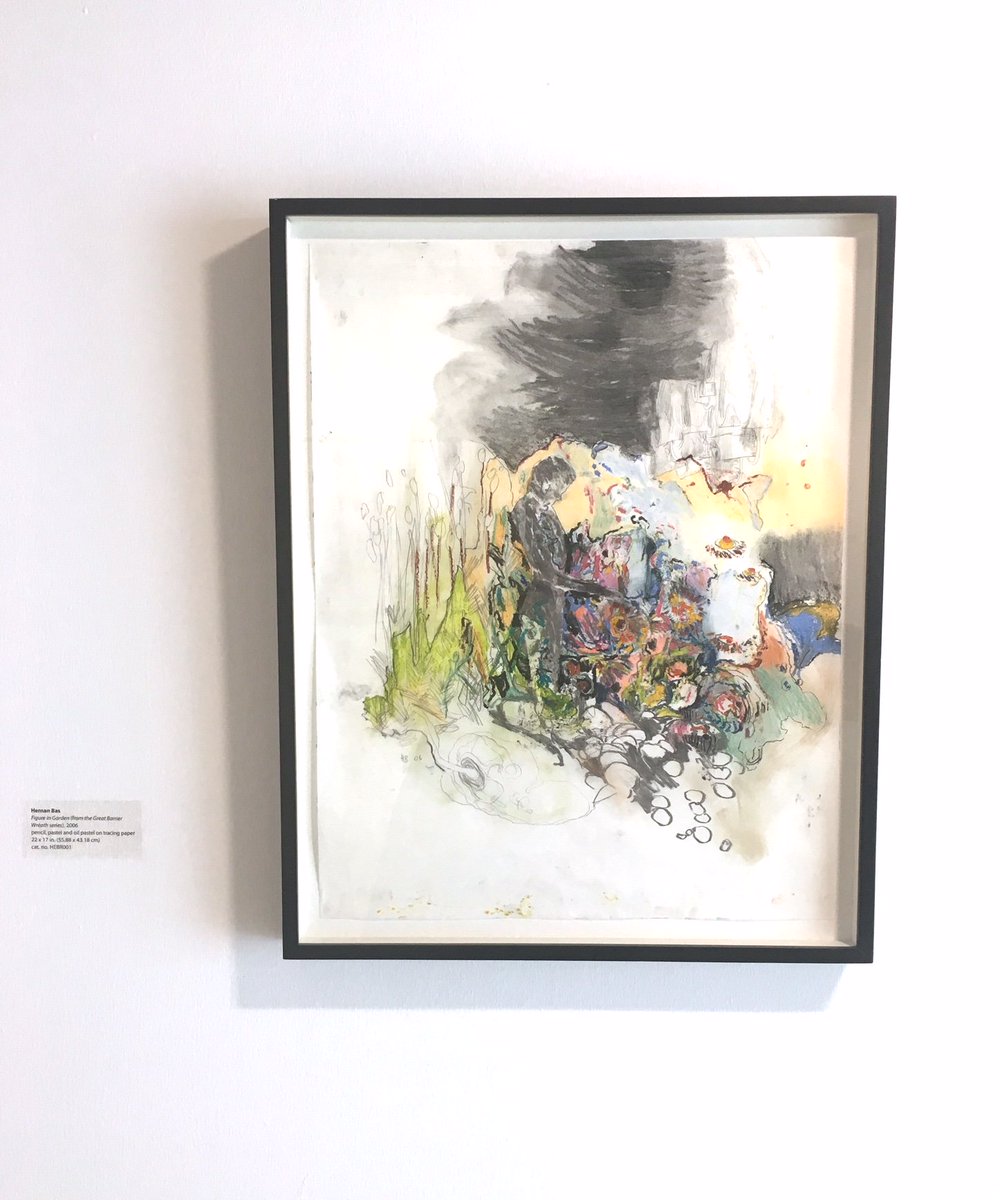 HERNAN BAS graduated in 1996 from the New World School of the Arts in Miami, and is based in Detroit, Michigan. 
Bas is known for his depictions of waifs and dandies, who are somewhat based on his own experiences, as well as his work with the material SlimFast and the paranormal.