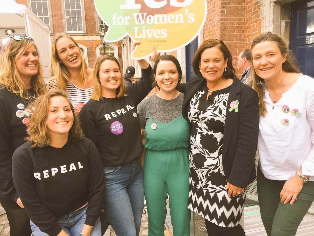 tharry's tweet photo. Such a day! @DCUSU @TheUSI  @AnTaobhRua #RepealedThe8th #home2vote #IrelandReferendum #DublinCastle #8thRef https://t.co/7qObfXld9A
