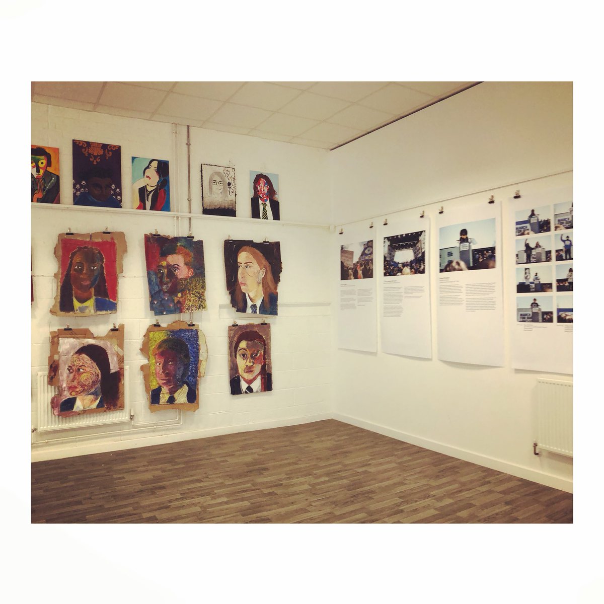 SqueakyK's tweet image. Excited to see works being hung @GnomeHouseCIC Opening night Saturday 2/6/18 6pm... join us!