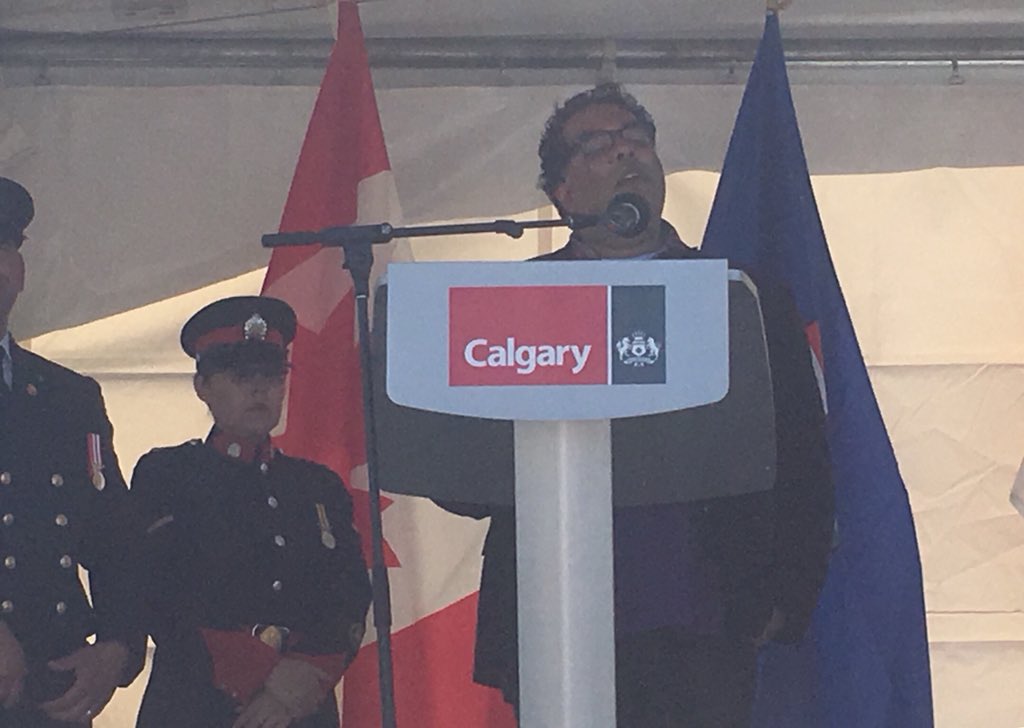RCRumbolt's tweet photo. .@nenshi says residental school system one of Canada’s greatest shames, name of #ReconciliationBridge meant to spark discussion https://t.co/CBuiqNUglY