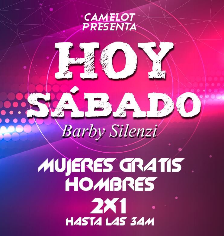 Camelot Night Club (@camelotnight) on Twitter photo Esta noche hay Fiesta en el Templo! <a href="/barby_silenzi/">Barby silencio</a> @camelotnightclub πππππ»ππ»ππ»π₯π₯π£πΌ Dale RT y etiqueta a tus amigos que se van entradas Free para vos y toda la banda! π Esta noche hay Fiesta en el Templo! <a href="/barby_silenzi/">Barby silencio</a> @camelotnightclub πππππ»ππ»ππ»π₯π₯π£πΌ Dale RT y etiqueta a tus amigos que se van entradas Free para vos y toda la banda! π