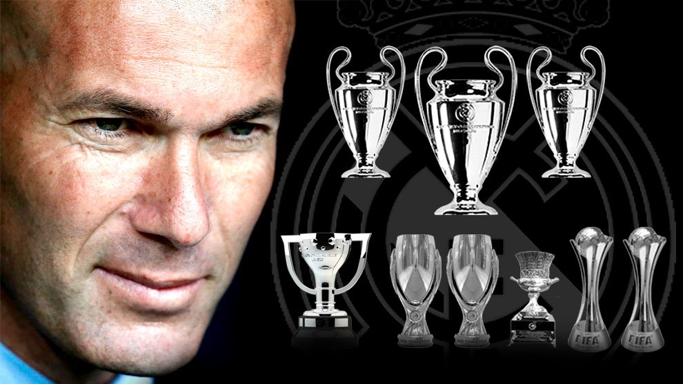 marca's tweet photo. Nueve títulos, tres Champions, en ¡dos años y medio!  ¿La flor de Zidane? Claro, claro... https://t.co/bdf703CwOR https://t.co/uHuZT4y2pV