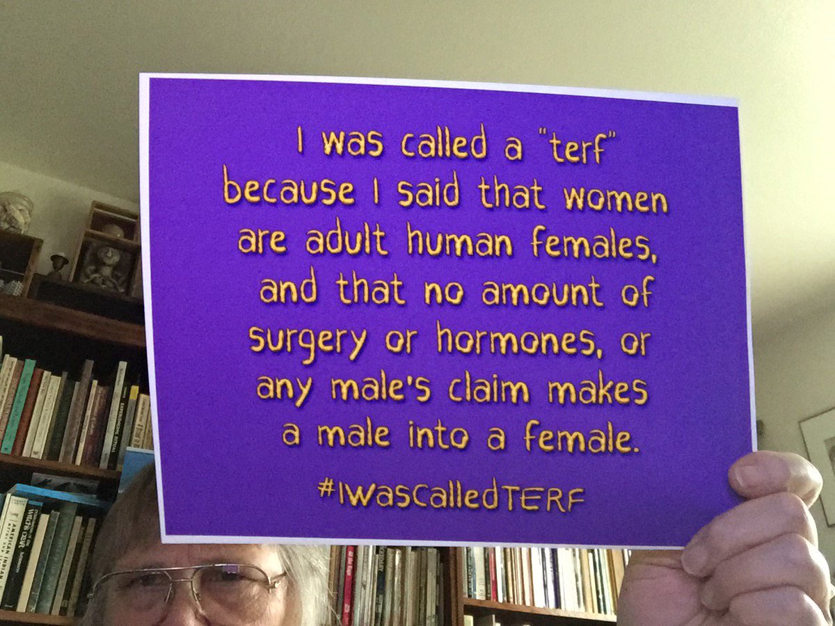 YourSillySister's tweet photo. #IWasCalledTERF
#TERFIsASlur https://t.co/djgKRYjk3G