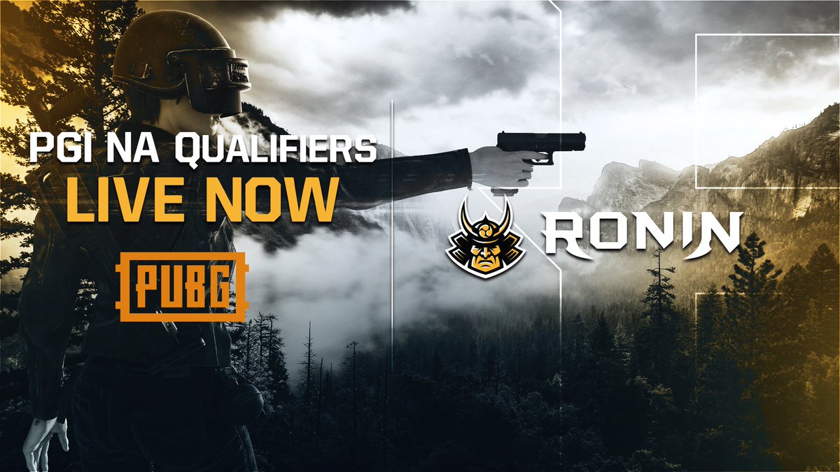 #RoninPUBG are playing right now in the <a href="/PUBG/">PUBG: BATTLEGROUNDS</a> Qualifiers! Come cheer us on!

📺: twitch.tv/playbattlegrou…