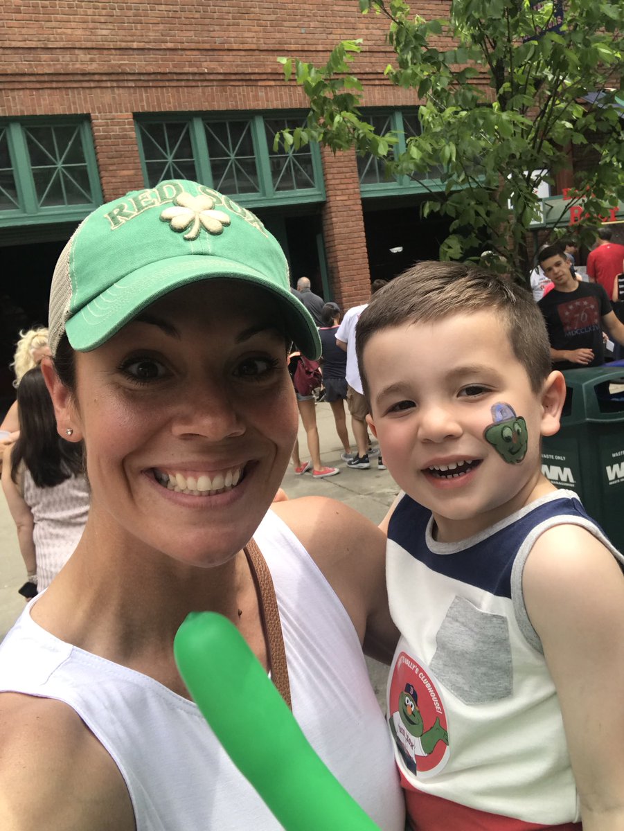 caithitch's tweet photo. Me and my crew! 10 year anniversary w Declan’s first game. Back to the beginning...😍 https://t.co/O3gRZeN6AQ