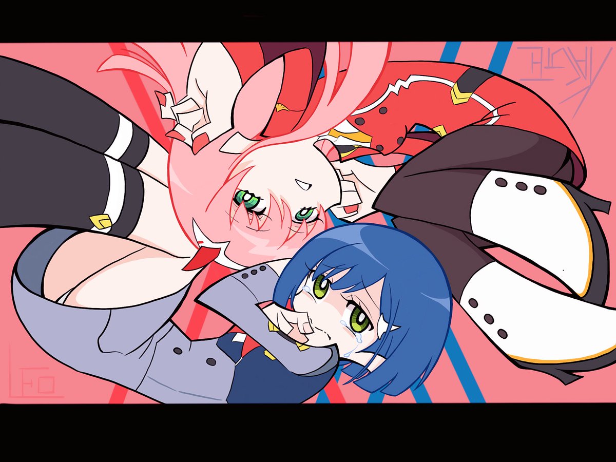 Mr_Trembling's tweet photo. 图改，做了一版吊带袜天使的02和莓
#DARLINGintheFRANXX #DARLING_in_the_FRANXX https://t.co/BpqKdMvAlx