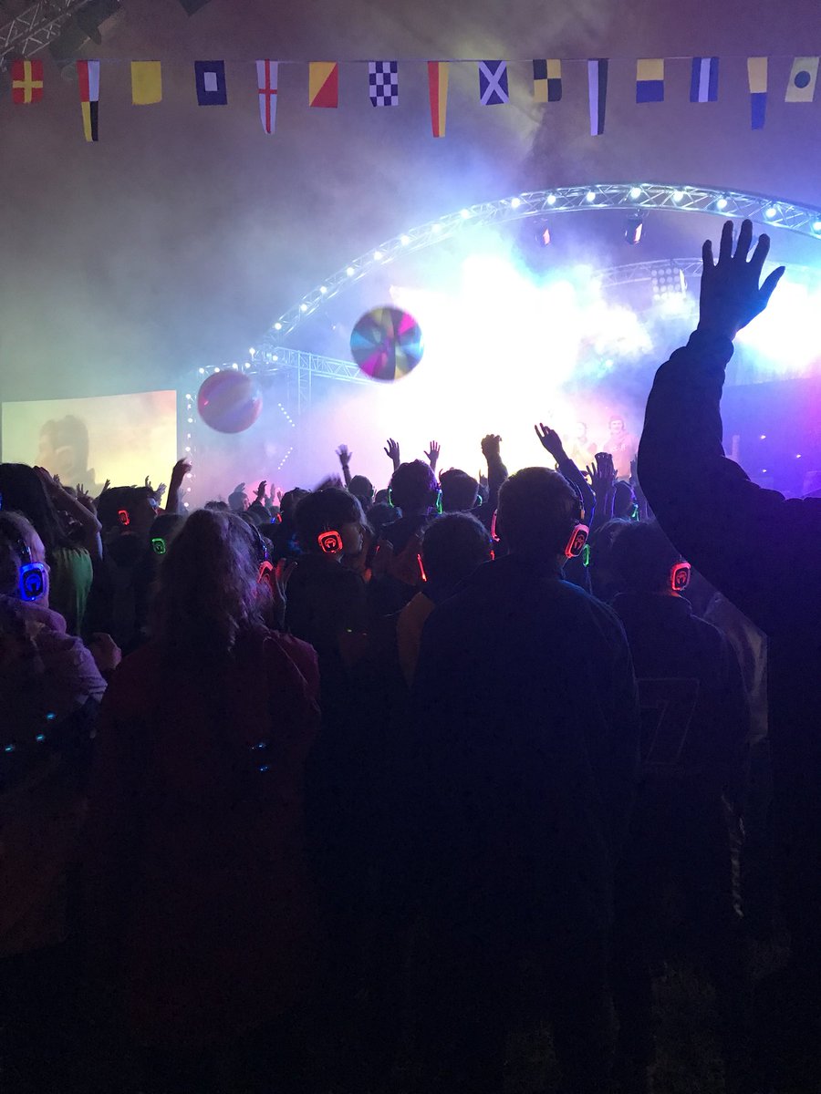CampNorthumbria's tweet photo. Silent disco time at camp! Hope you’re all enjoying yourselves #piratemarra https://t.co/QuGq3bykBA
