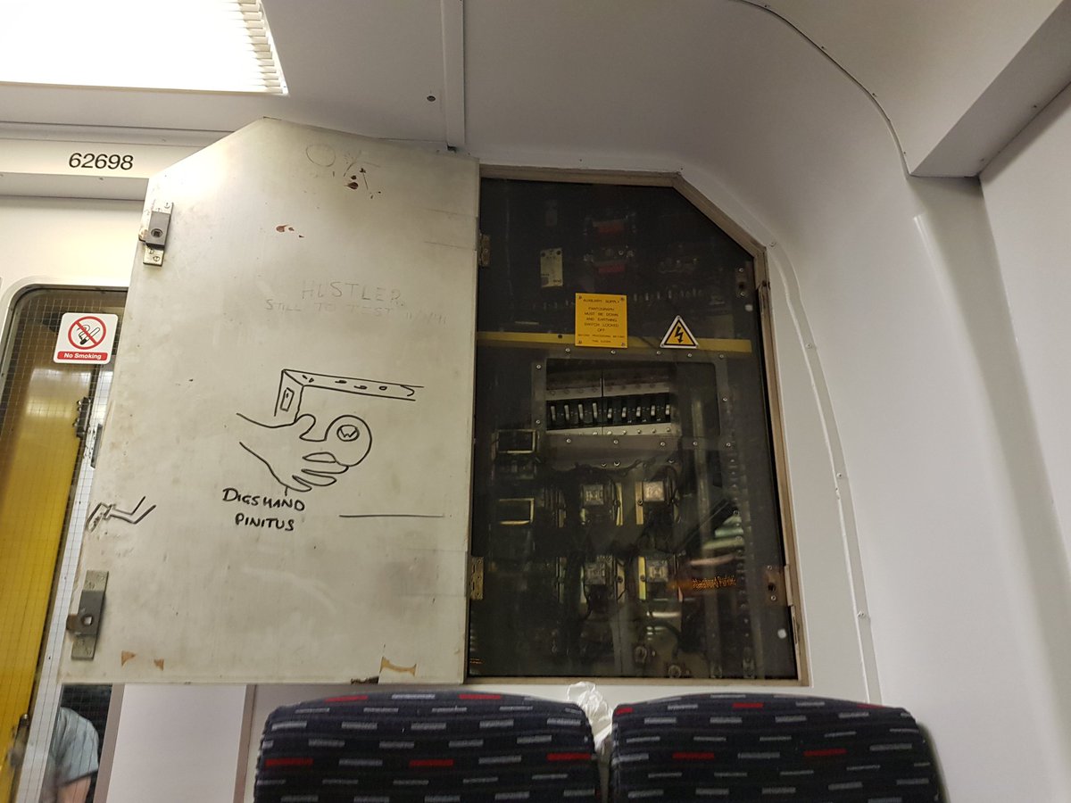 EmmaDoust's tweet photo. @greateranglia poor man kept getting hit on the head!! https://t.co/gGb5AKe35g