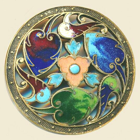 brooding_squid's tweet image. 19th Century Openwork Brass, Champleve Enamel.... #broodingsquid #touslesboutons