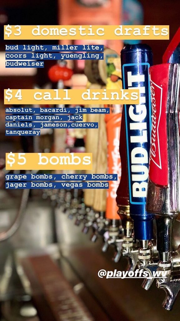 Playoffs Bar & Grill (@playoffs_wv) on Twitter photo 