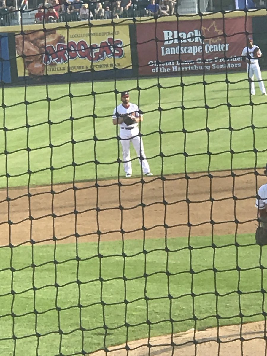 caffeine_fiend's tweet photo. @scorebook_bob;@FightinHydrant New second baseman for Harrisburg.  1 for 2 so far with a single.  Went 1st to 3rd with no problem.  He’s ready, call him up! https://t.co/EDGl71BEWa