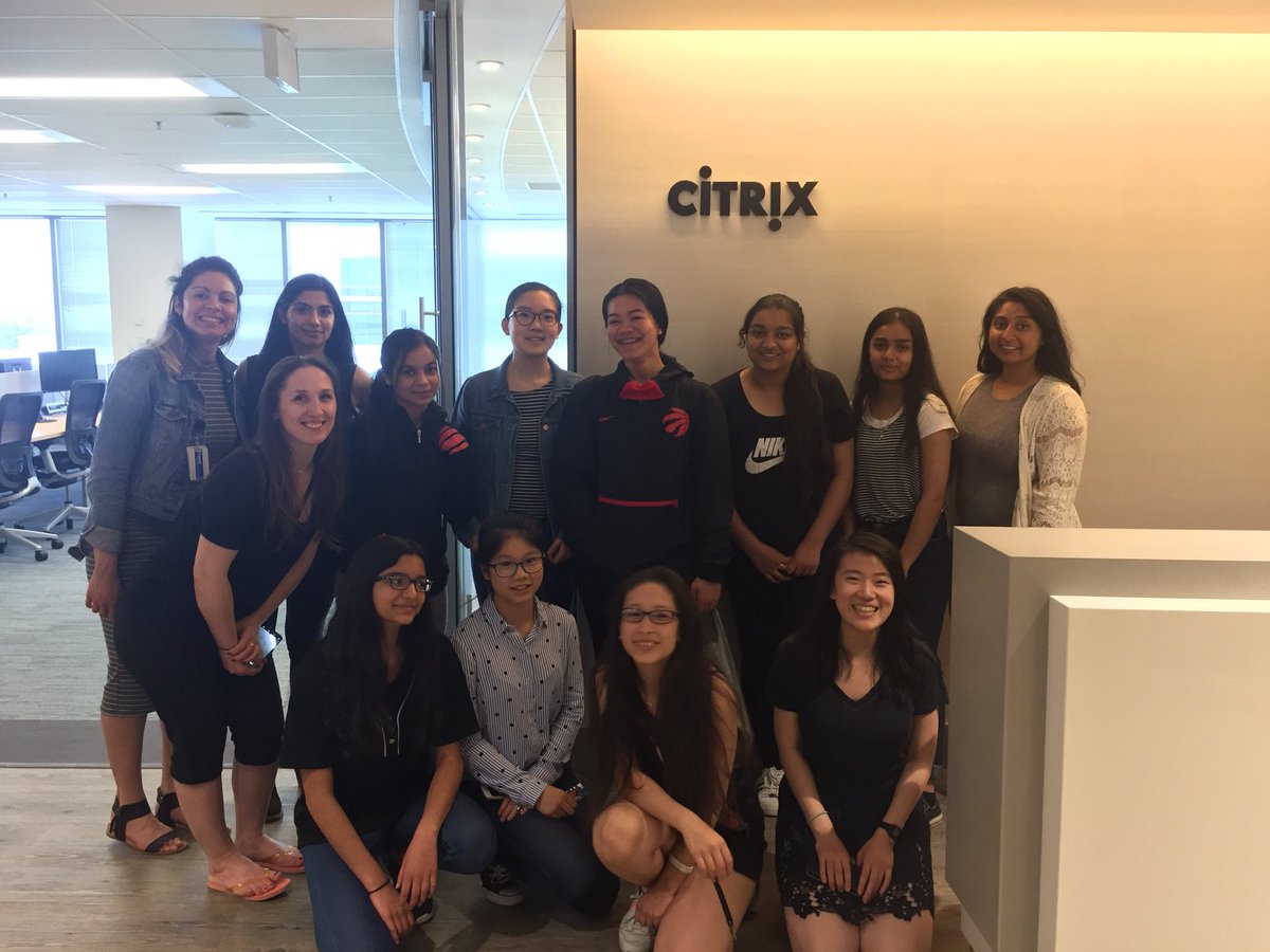 Issa_Paez's tweet photo. Fun day today at the @CitrixCanada office where a group of young women from the #STEMingUP program learned about the Fundamentals of #marketing from an entertaining and enthusiastic presenter: @shveta kanetkar! The #STEMingUP program introduces young women to #careers in #STEM https://t.co/NFxTDPQ7IG