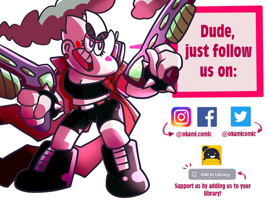 OkamiComic's tweet image. Here’s all the places you can find us at! 

#webcomic #webcomics #comic #comics #indieartist #indiecomics #toon