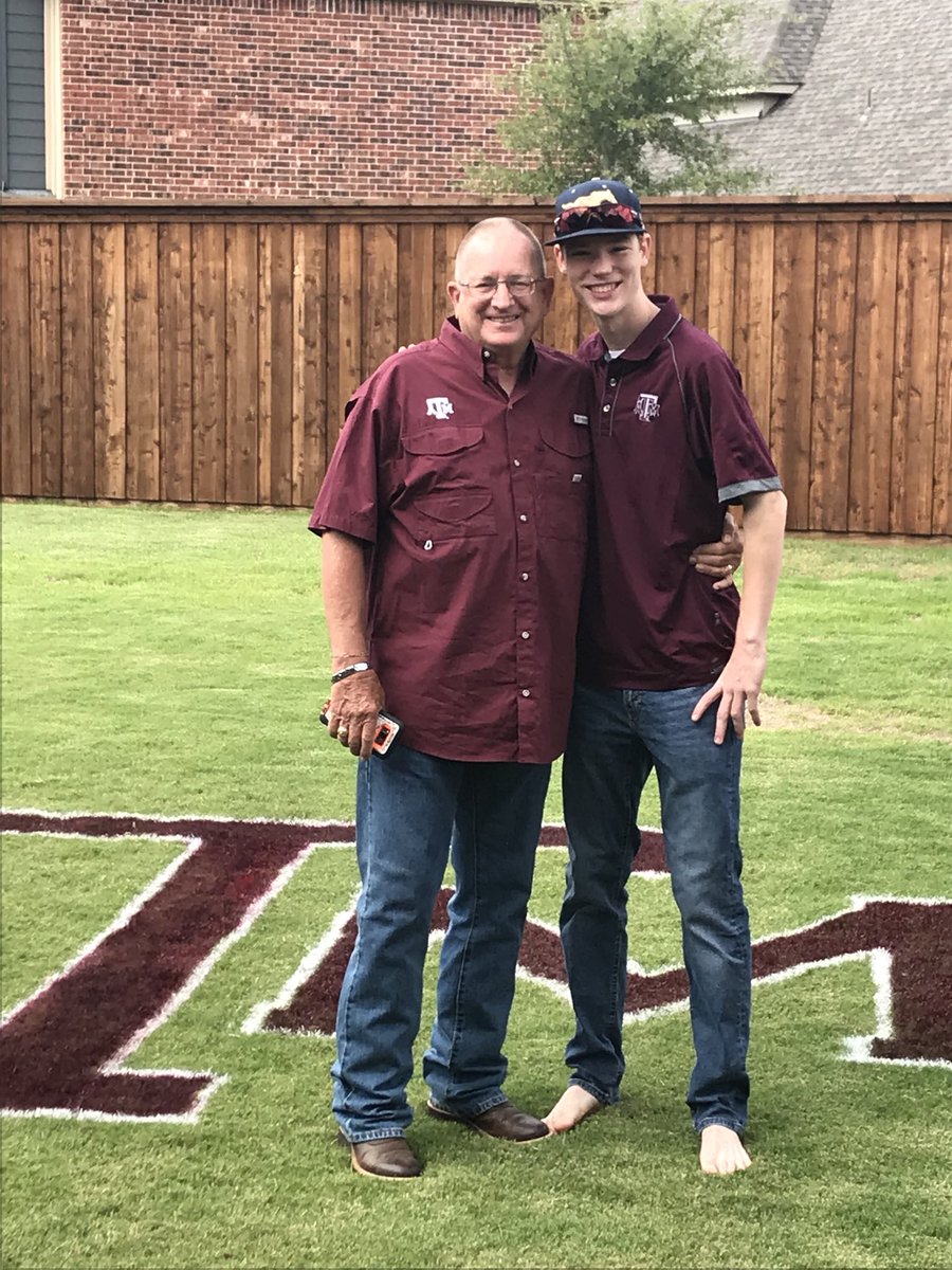 This is how we celebrate our high school grad! (That is the REAL <a href="/KyleField_12th/">Kyle Field</a> in our backyard!) #Blessed <a href="/TAMU/">Texas A&M University</a> <a href="/SeaAggies/">TAMUG</a> #Whoop #GigEm