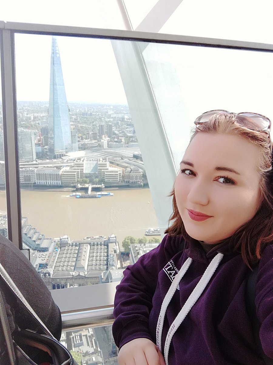 naomiholdaway's tweet photo. What better way to celebrate my degree bieng over than a view over beautiful London. Bring on the job hunt. @skygarden #uniover. #newchapter. https://t.co/Nkn1eKfzeA