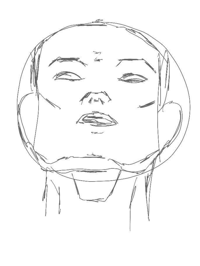 Jonadraw 25ページの図7の続き やさしい顔と手の描き方 絵の練習 顔の練習 イラストの練習