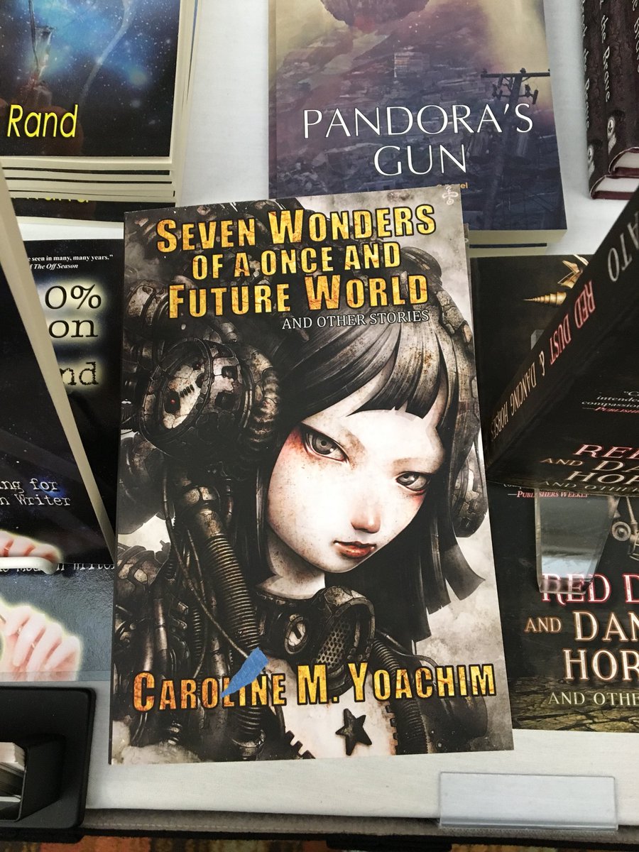 TheWolfDreams's tweet photo. Seen at the #FairwoodPress table at #MisCon - books by @Catrambo @WriterOdell @CarolineYoachim @patrick_swenson. #WritersLife #AmWriting #AmWritingFantasy #WomenWriters #MisCon2018 https://t.co/VjWDZbop2T