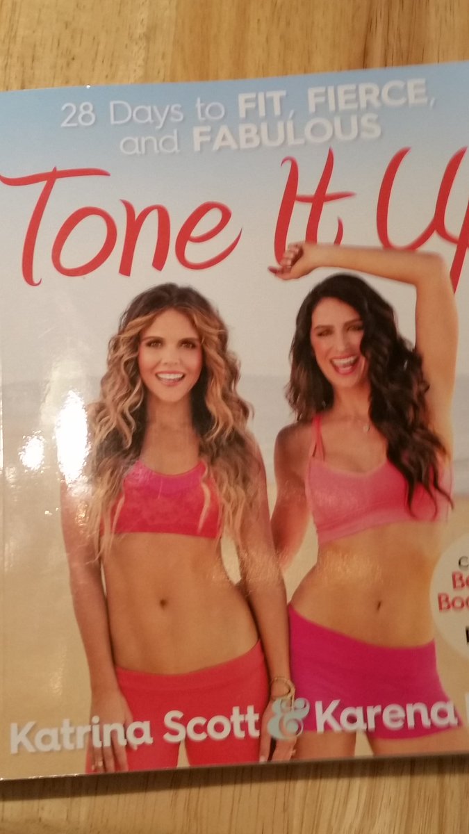 I found the book at Dollar Tree.  @ToneItUp #tiu #toneitup #dollartreefinds #katrinascott #karenadawn #toneitupbook