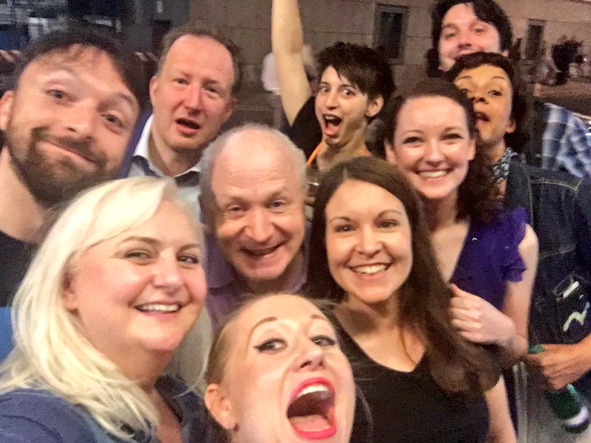 amossullivan's tweet photo. It’s over and out for #ROHlessons, a final drink with the man himself Sir George Benjamin #ROH #lastperformance #TeamLessons #cast #composer #london https://t.co/74KeLb5H8V