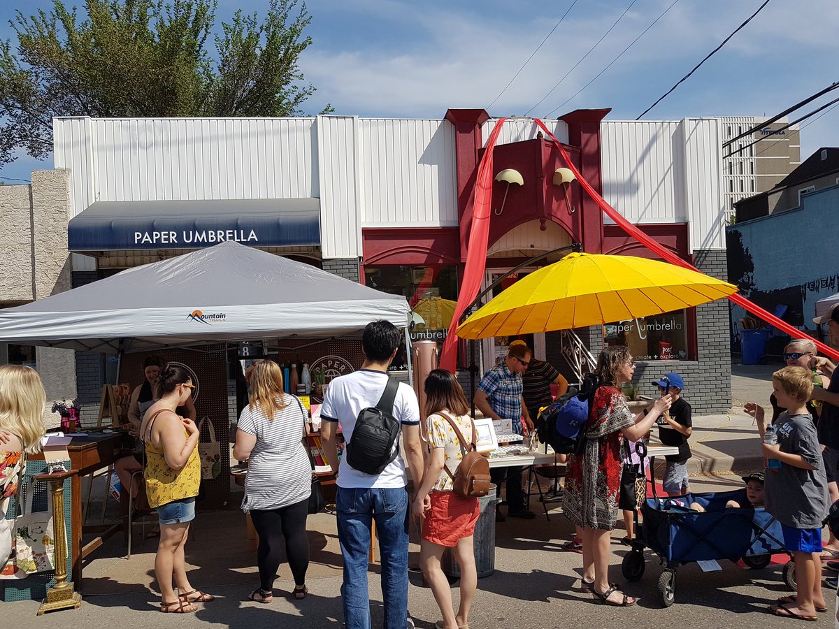 PaperUmbrellaSK's tweet photo. What a great day at the #CVAF2018.  Great to see everyone that stopped by. We so appreciate you and our community for all that you are.  ❤ #Gratitude #paperumbrellask #yqr https://t.co/DfcNkJkc1N