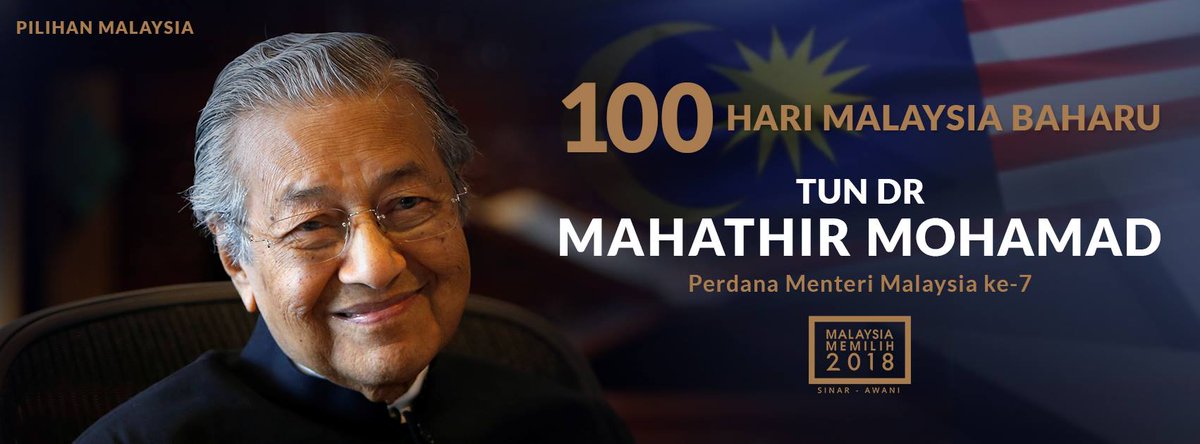 MatradeEastern's tweet photo. Congratulations to YAB Tun Mahathir Mohamad in becoming the 7th Prime Minister of Malaysia on 10 May 2018. MATRADE will continue doing our best under the new leadership #MATRADE https://t.co/nTlTT2YYva