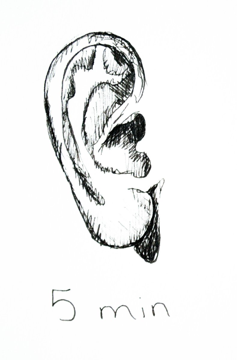 mwillettartist's tweet photo. Five minute ear sketch!
#Fiveminutes #5minute #Timedart #Sketch #Drawing #Micron #Ear #artovertime https://t.co/0gLfnymLt0